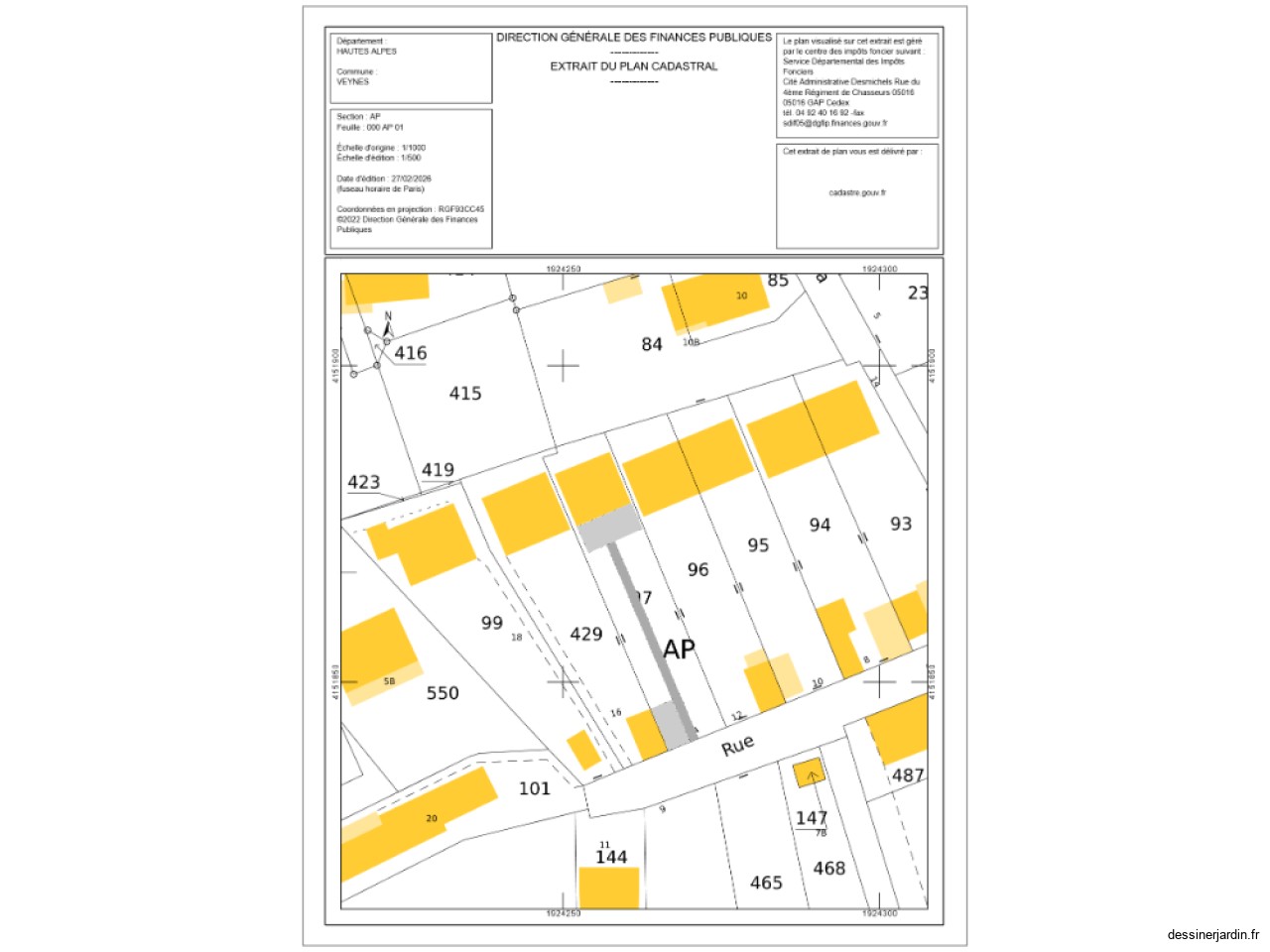 Plan Jardin Veynes_Secteurs