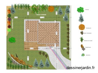 plan ext&eacute;rieur jardin origine