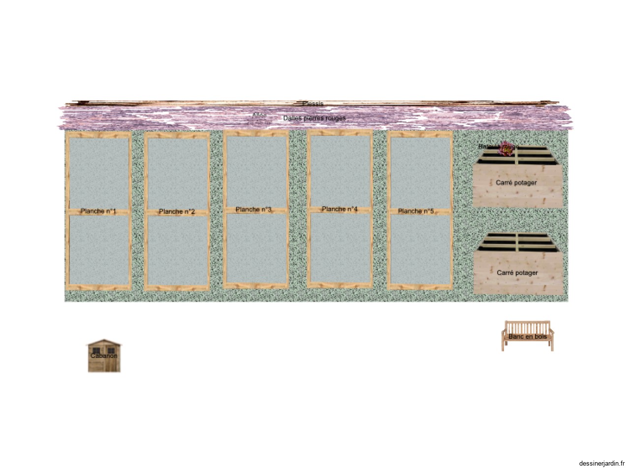 Plan du potager