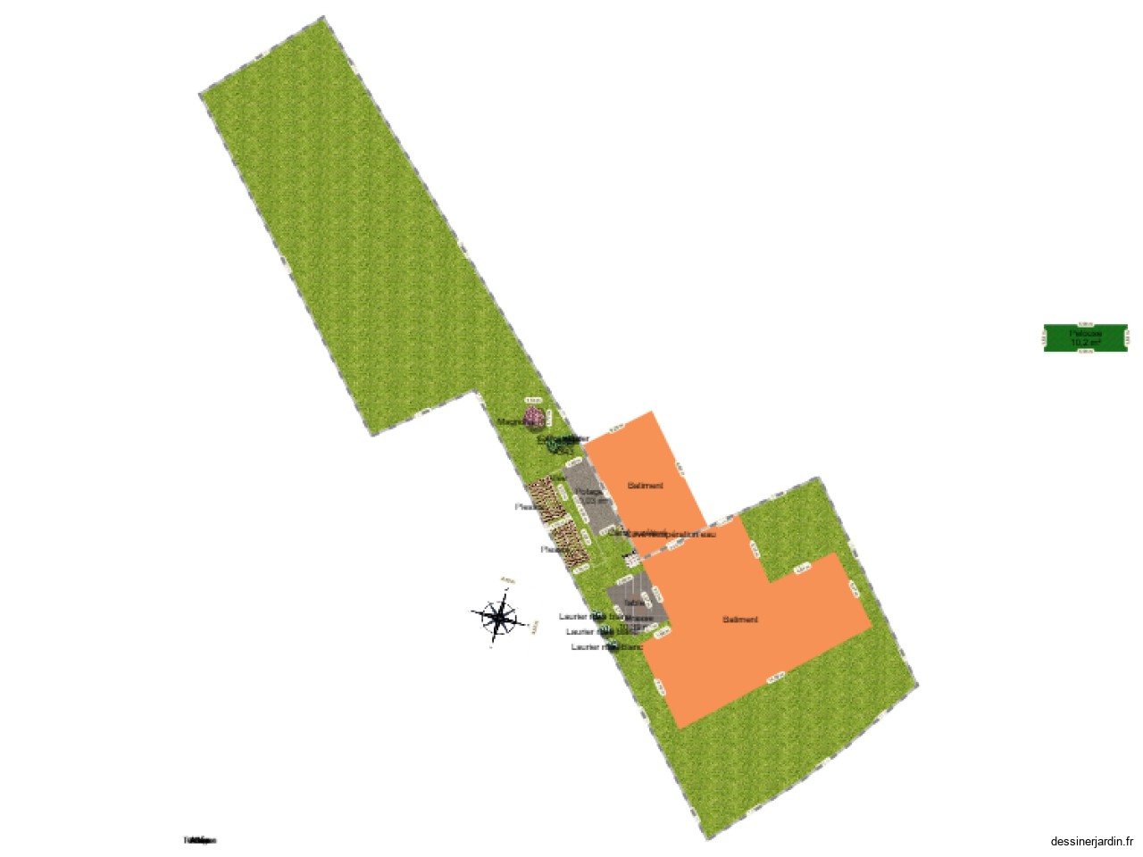 linéaire totale du terrain et maison d'après import cadastre 26.02.26