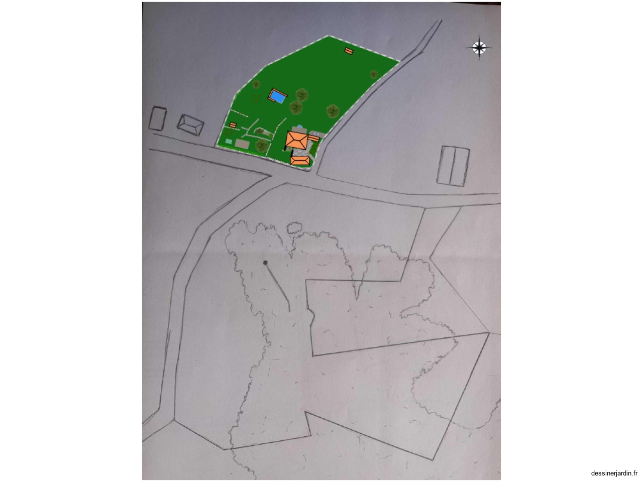Lacoste jardin maison - Côté Nord