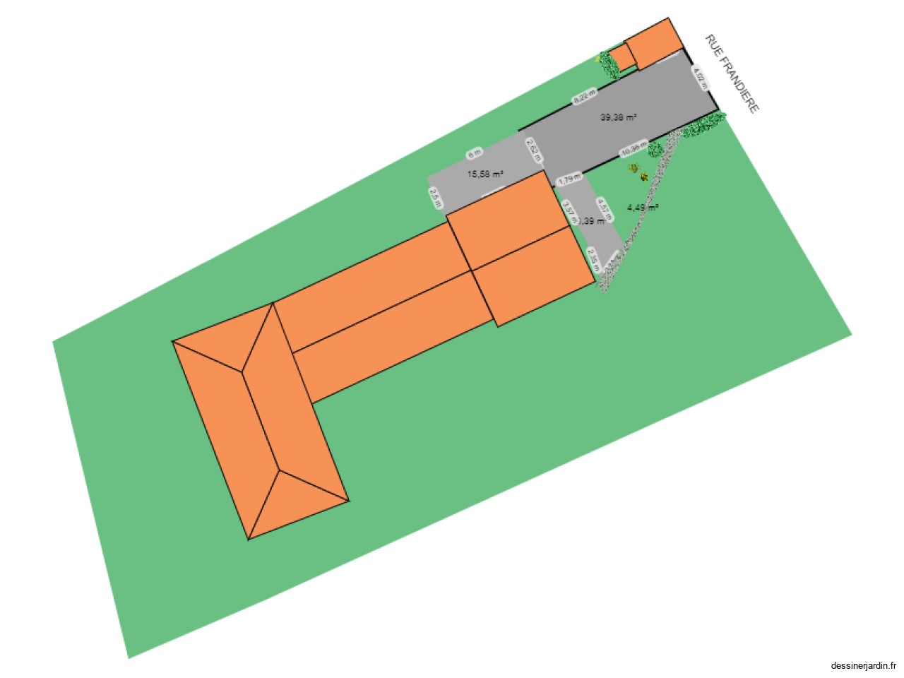 Plan de l'entrée Jardin AM212