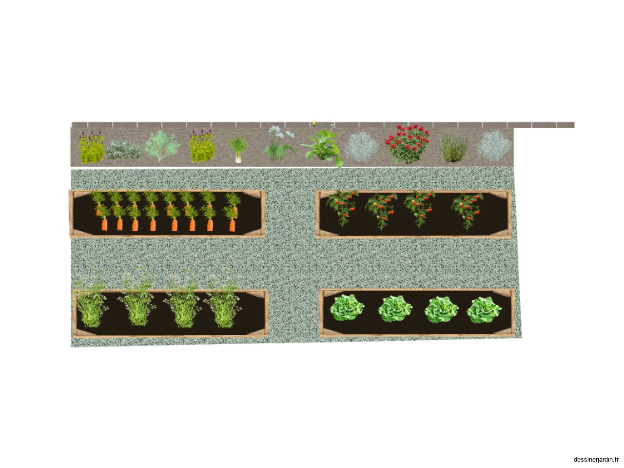 plan jardin muret raph